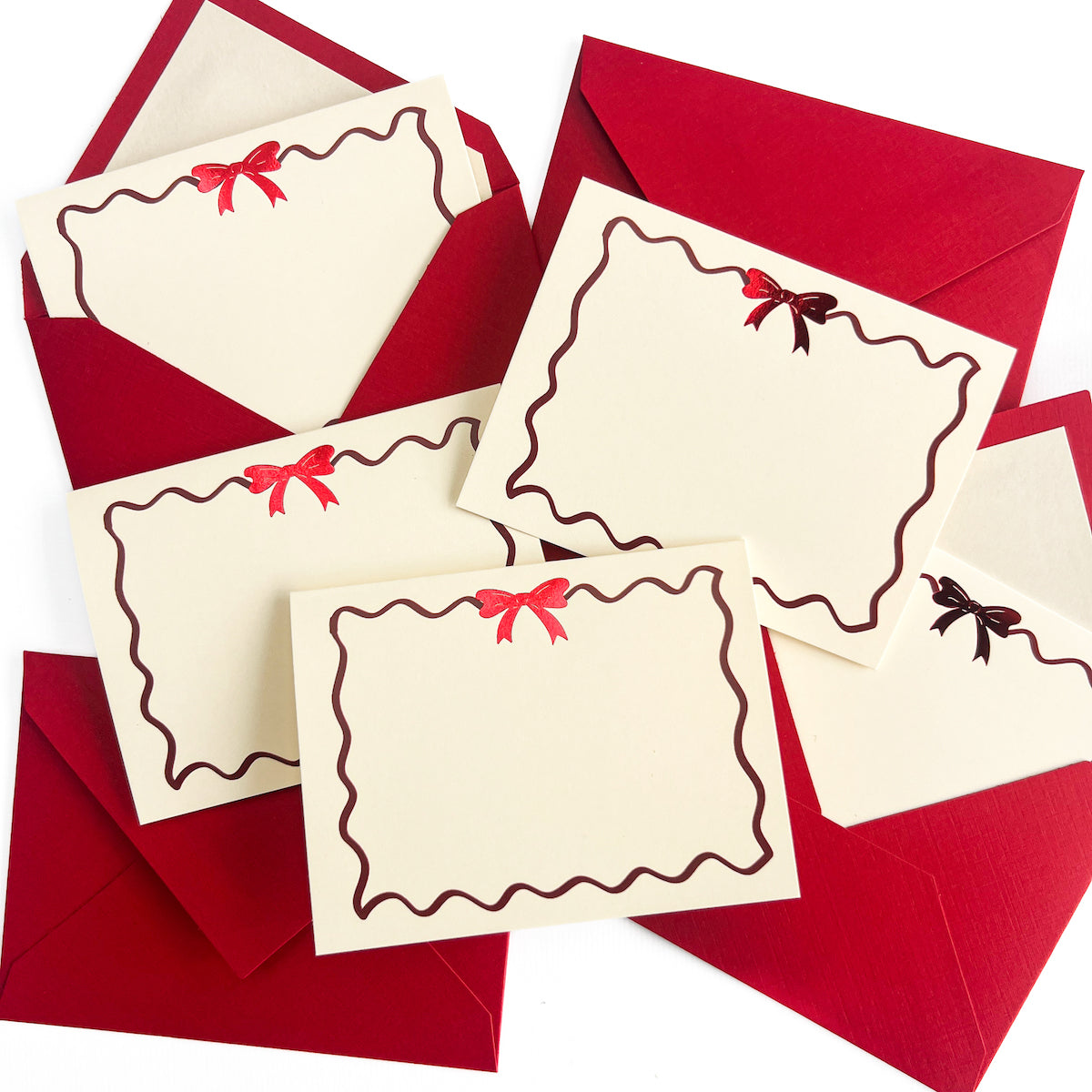 Red Bow Stationery Box