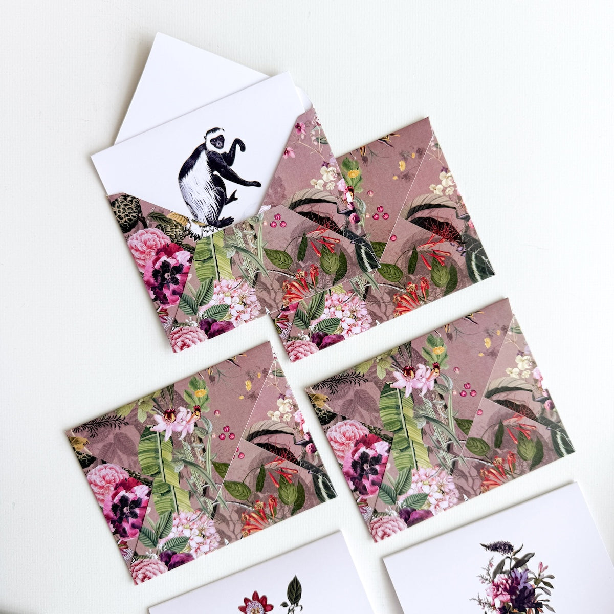 Small Lush Jungle Stationery Box