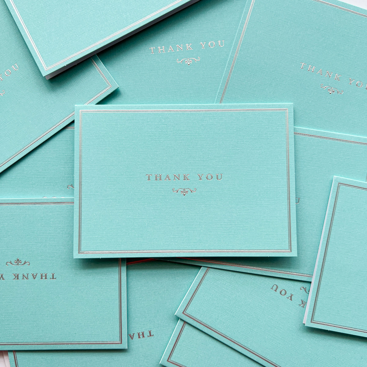 Blue Elegance Thank You Notes