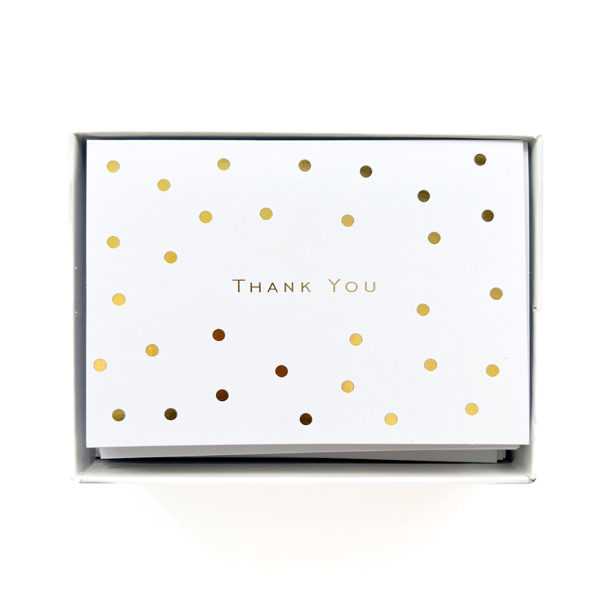 Gold Dots Thank You Notes