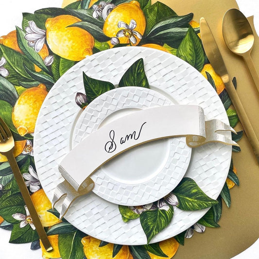 Die Cut Lemon Placemats