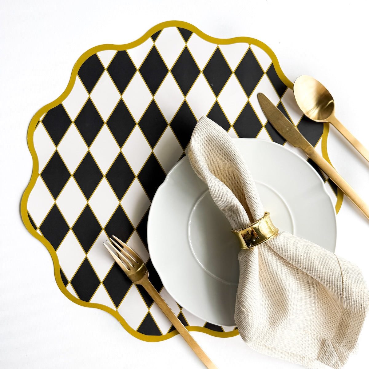 Golden Harlequin Placemats