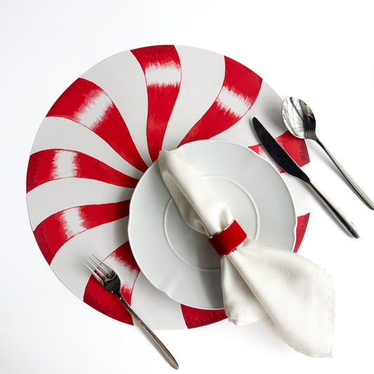 Holiday Peppermint Placemats