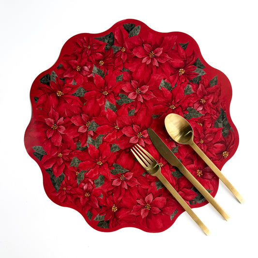 Poinsettia Garden Placemats