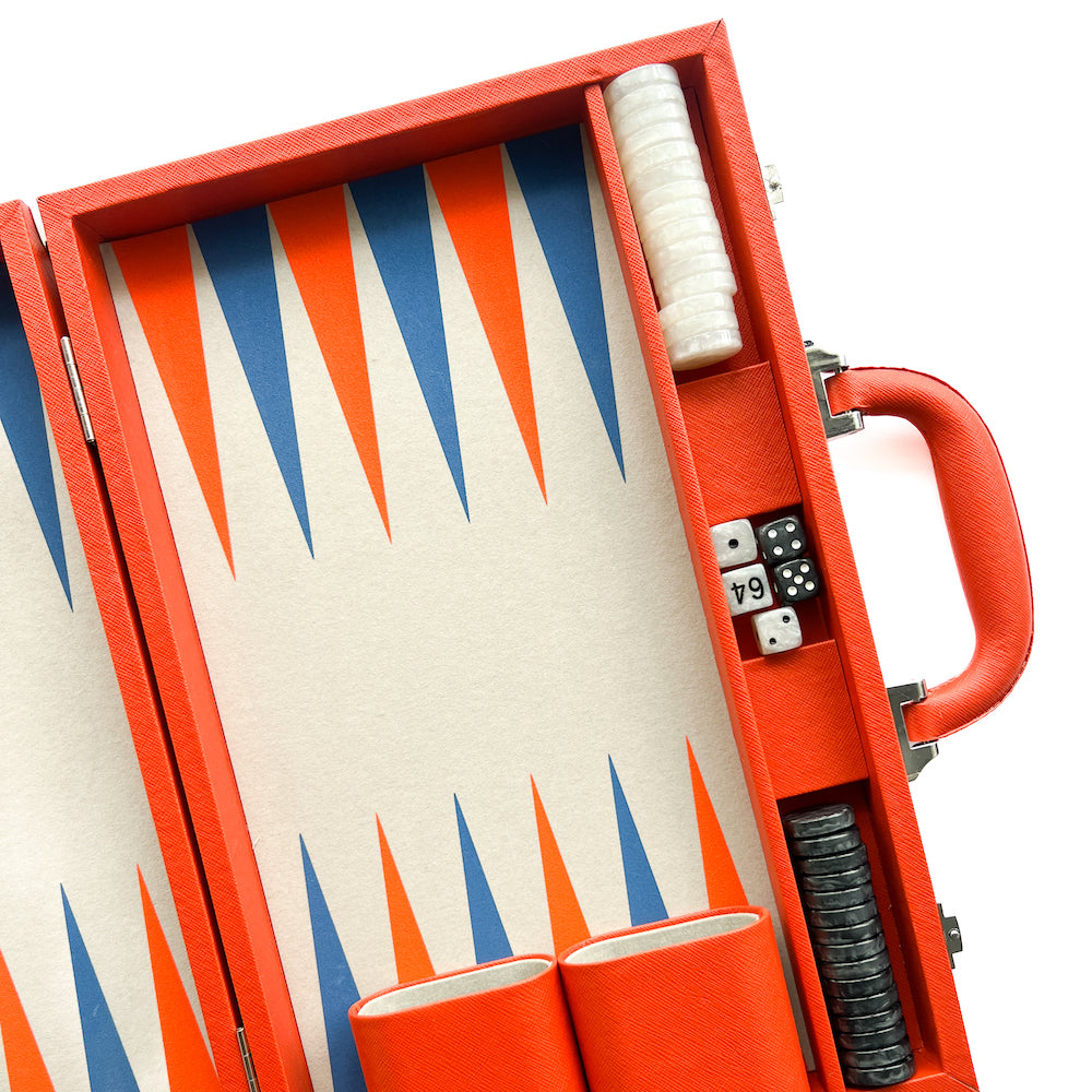 Ellen Backgammon Set (Orange)