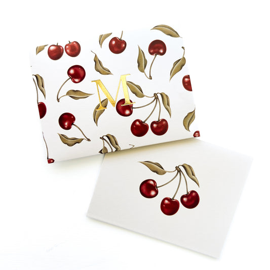 Personalized Cherry Duo Box (White)