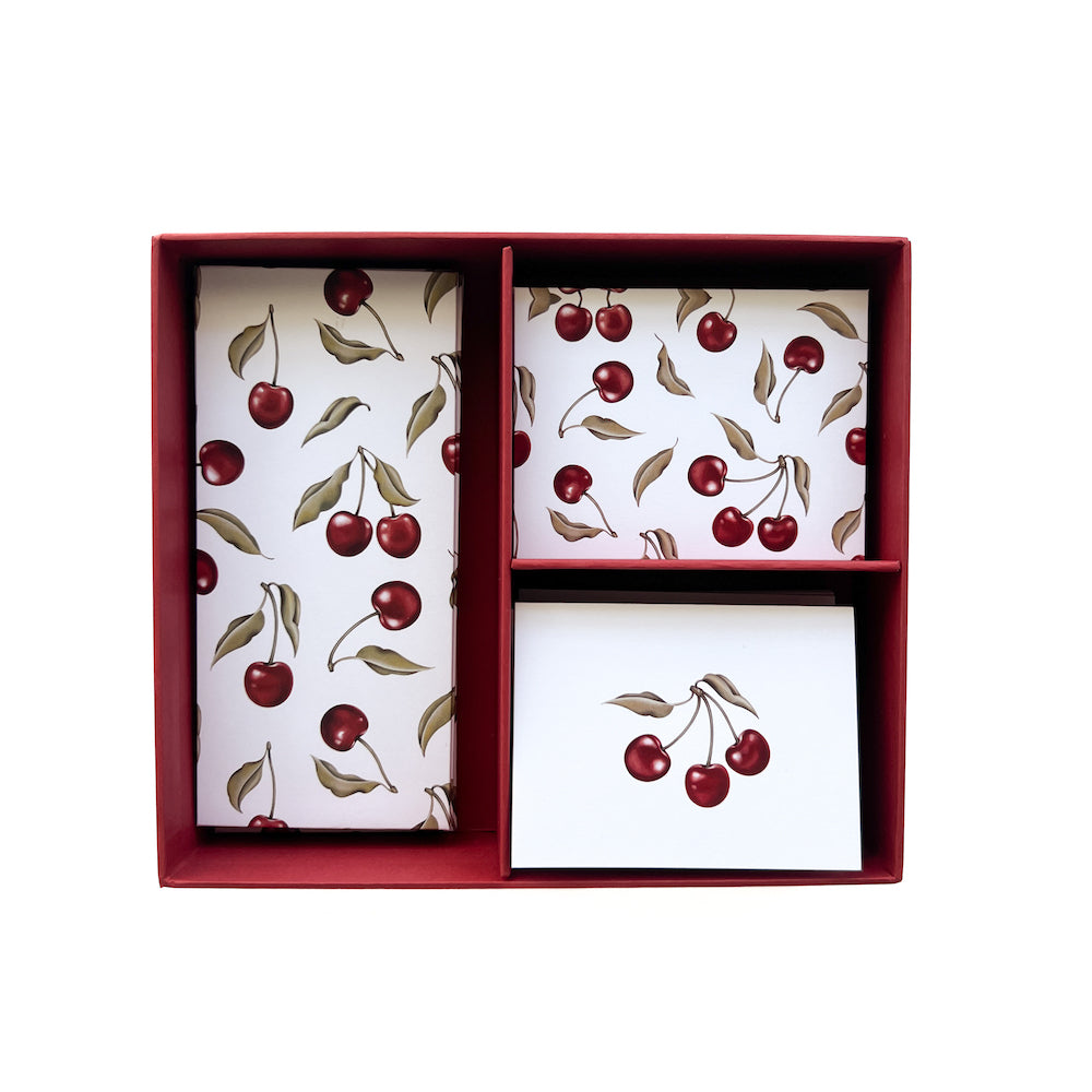 Cherry Stationery Box (White) – Micheline