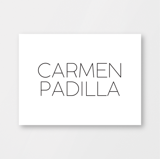 Ivory Sans Serif Card