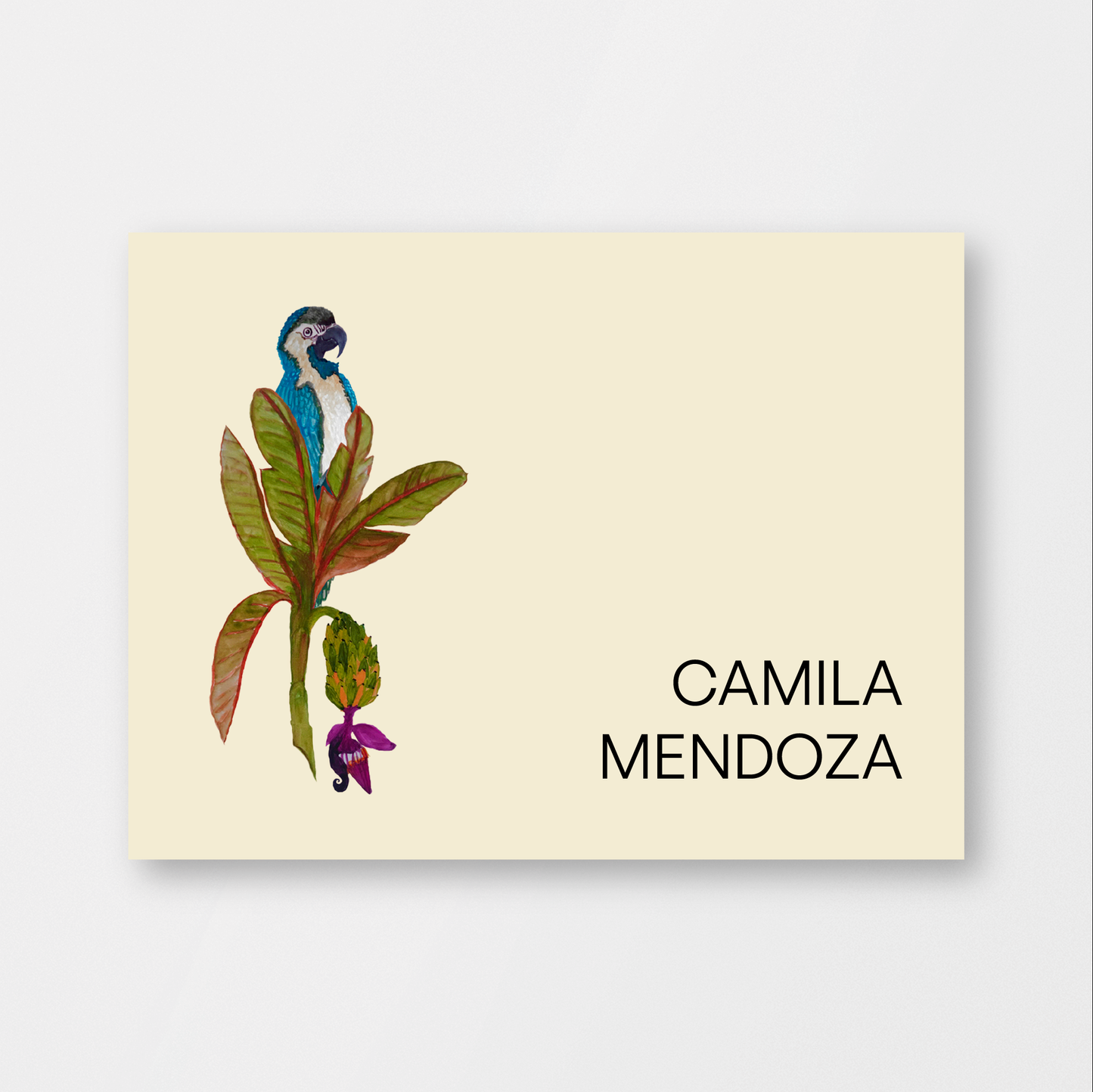 Jungle Blue Macaw Card