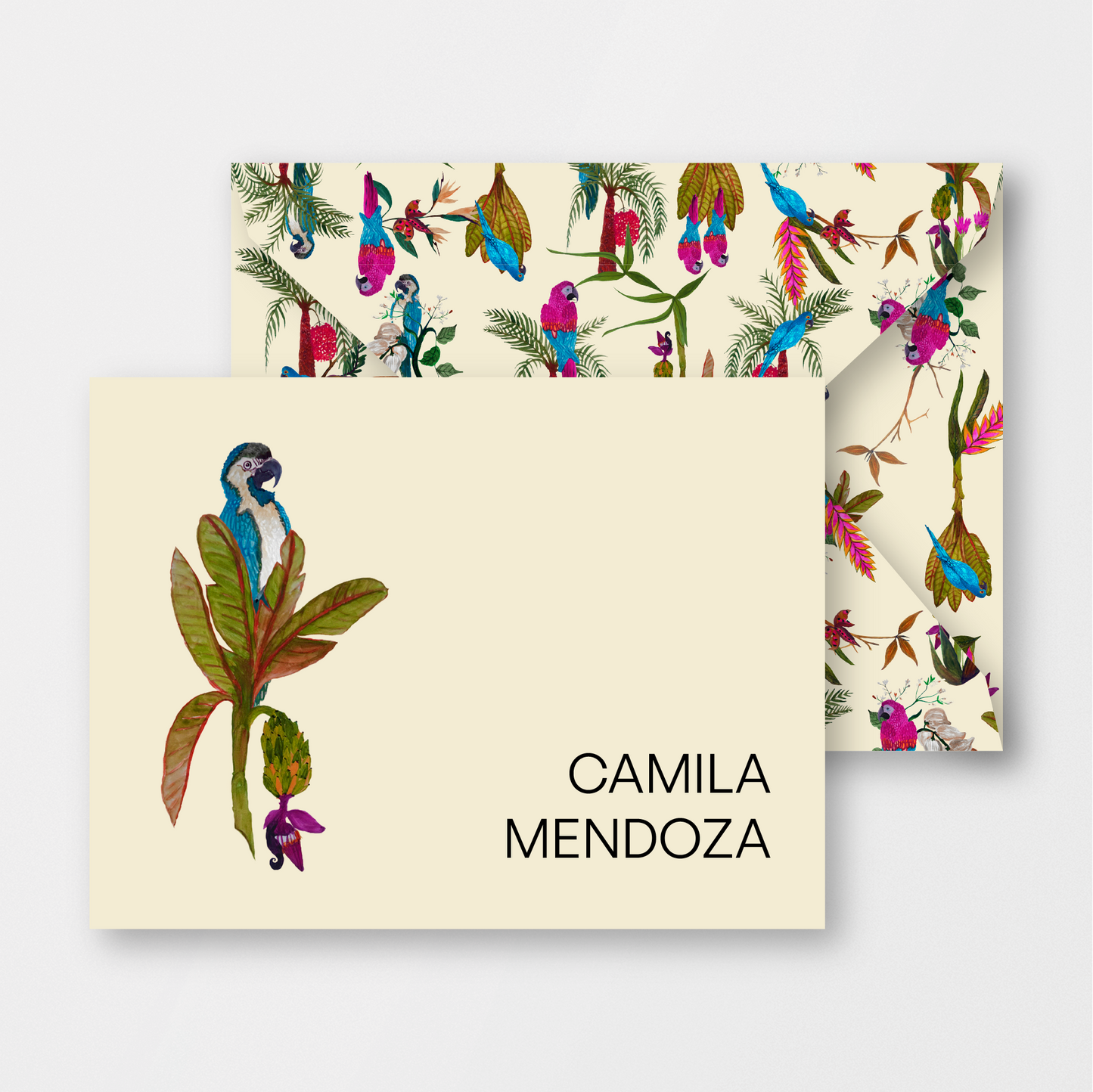 Jungle Blue Macaw Card & Envelope