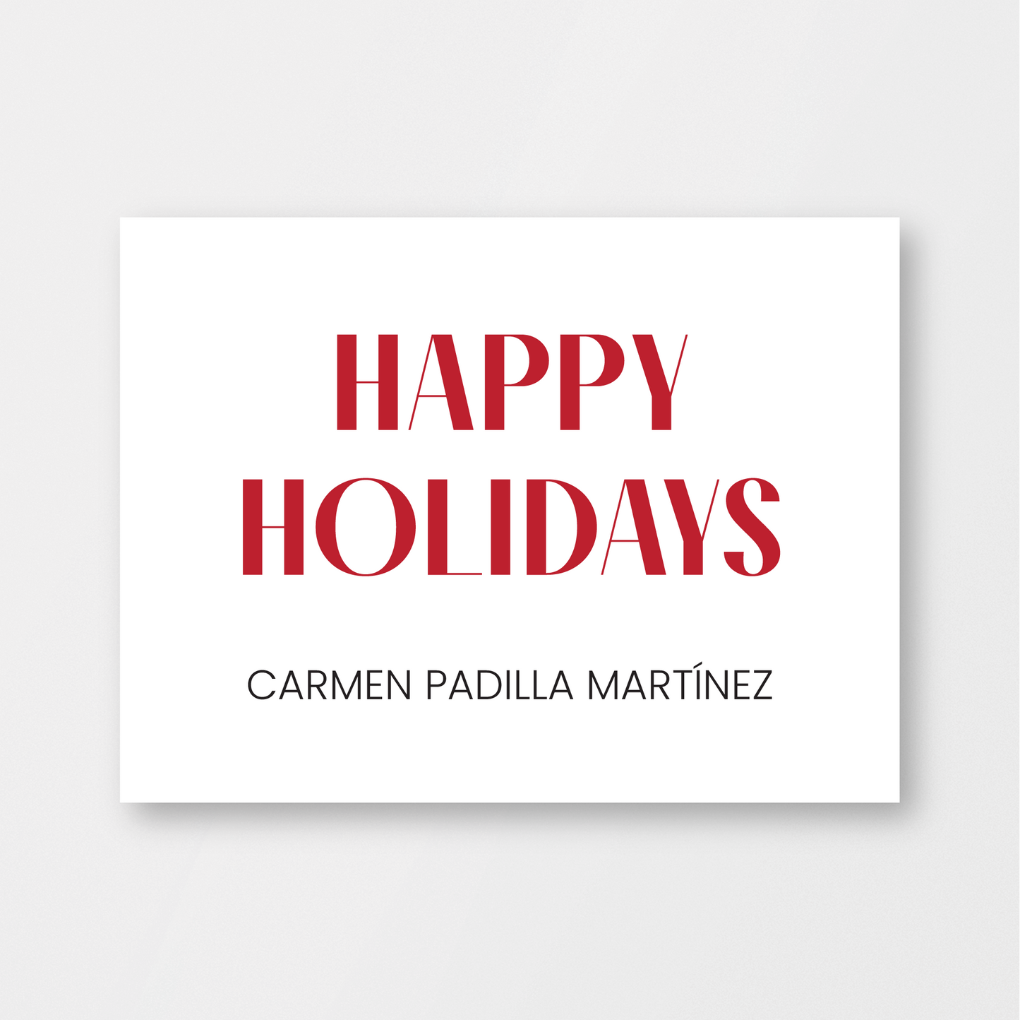 Minimalistic Holiday Card