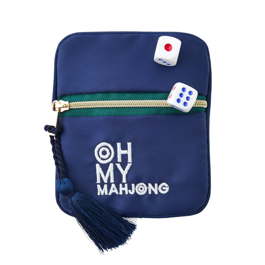 Navy Coin & Dice Bag