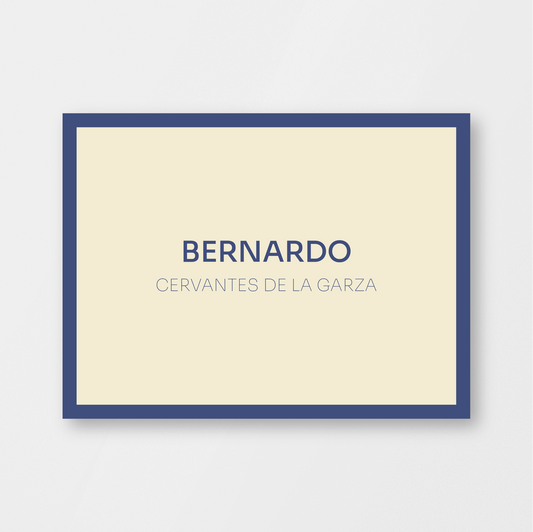 Navy Blue Frame Card