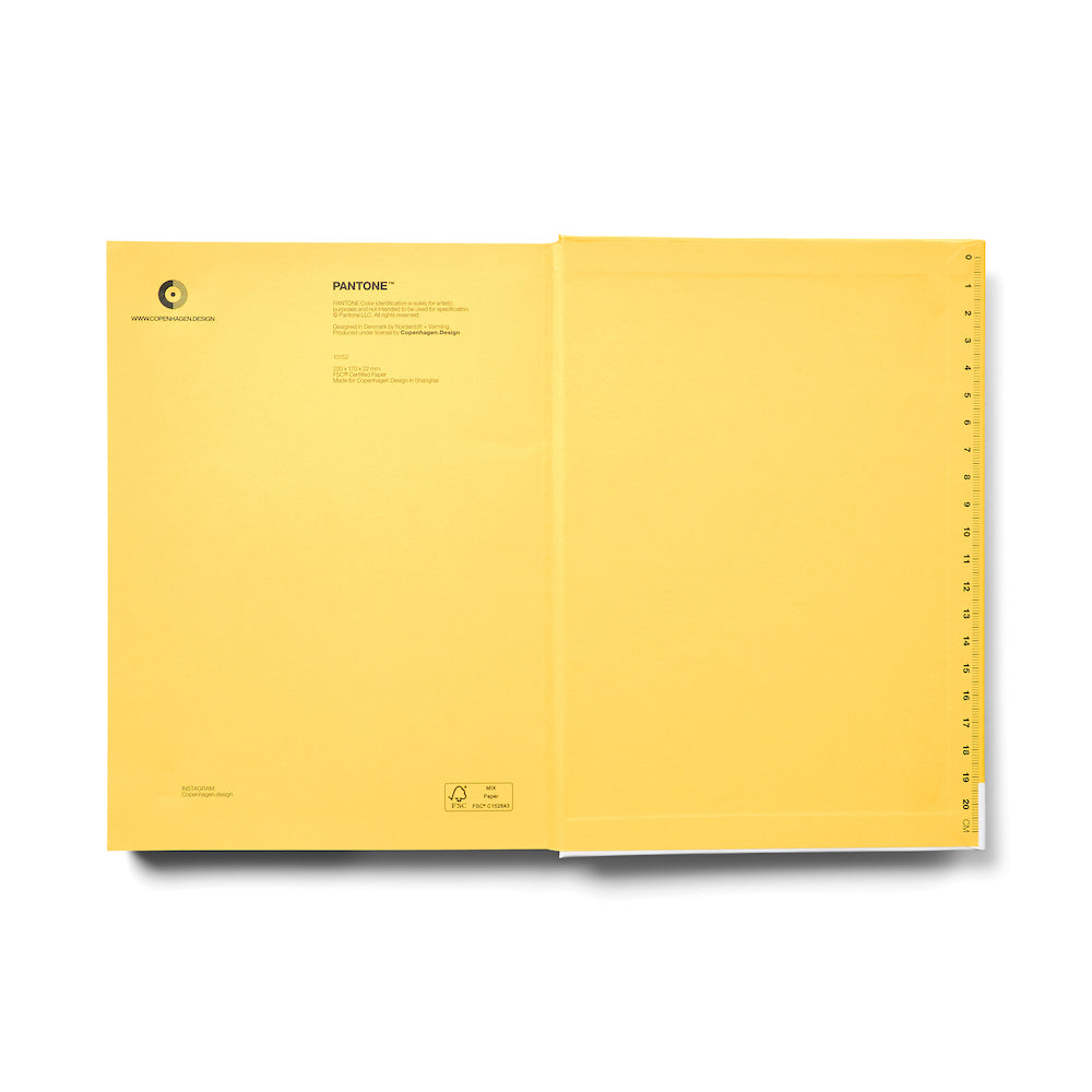 Pantone Large Notebook Dotted - Yellow