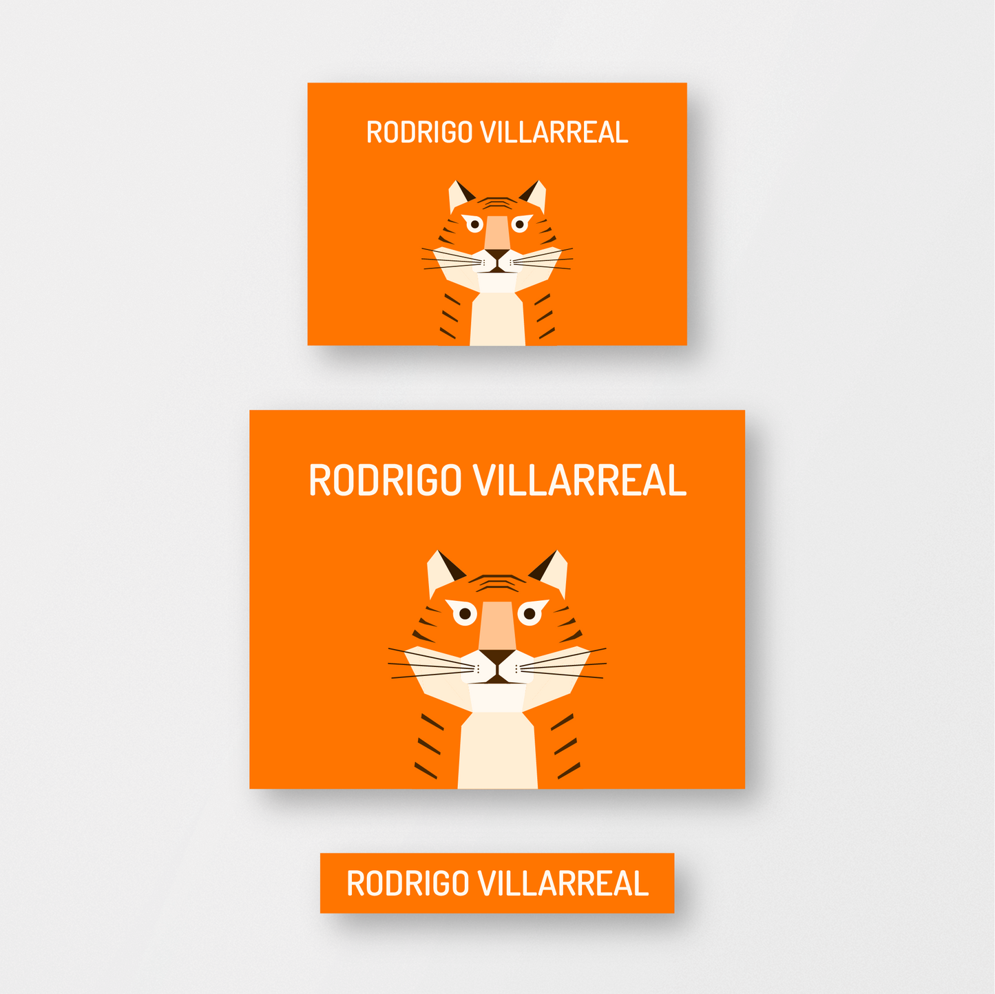 Orange Tiger Stickers