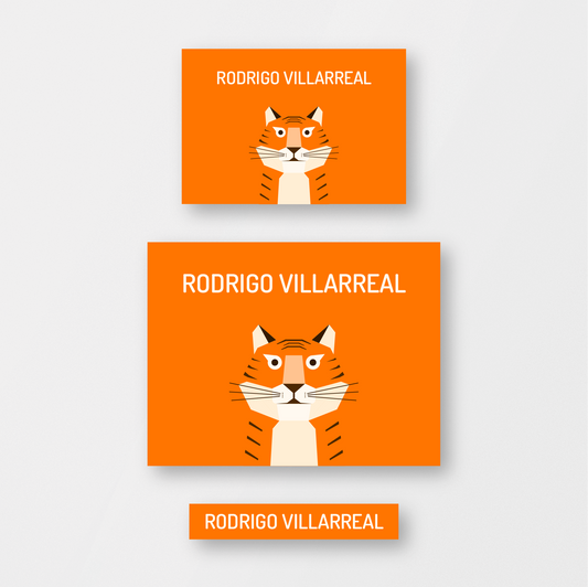 Orange Tiger Stickers