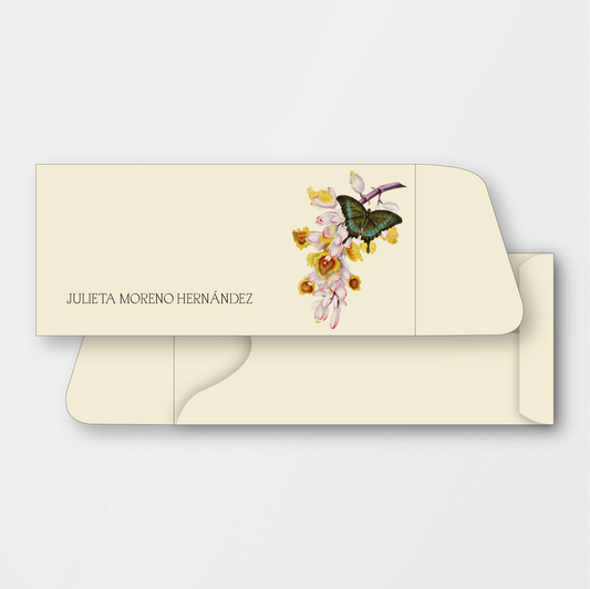 Orchid Butterfly Money Holder