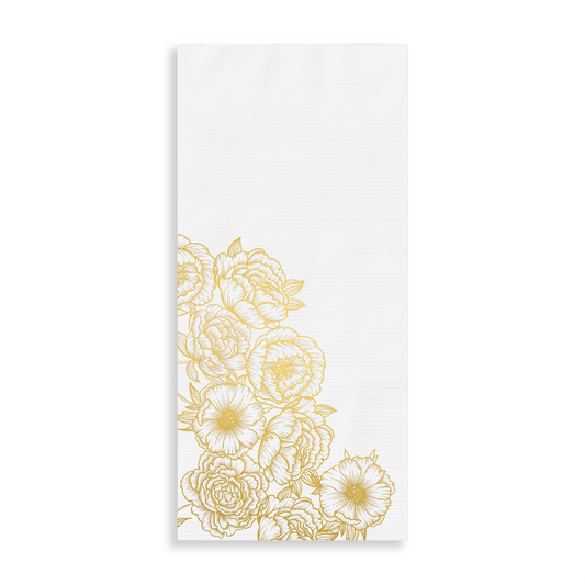 Gold Hydrangea Guest Towels