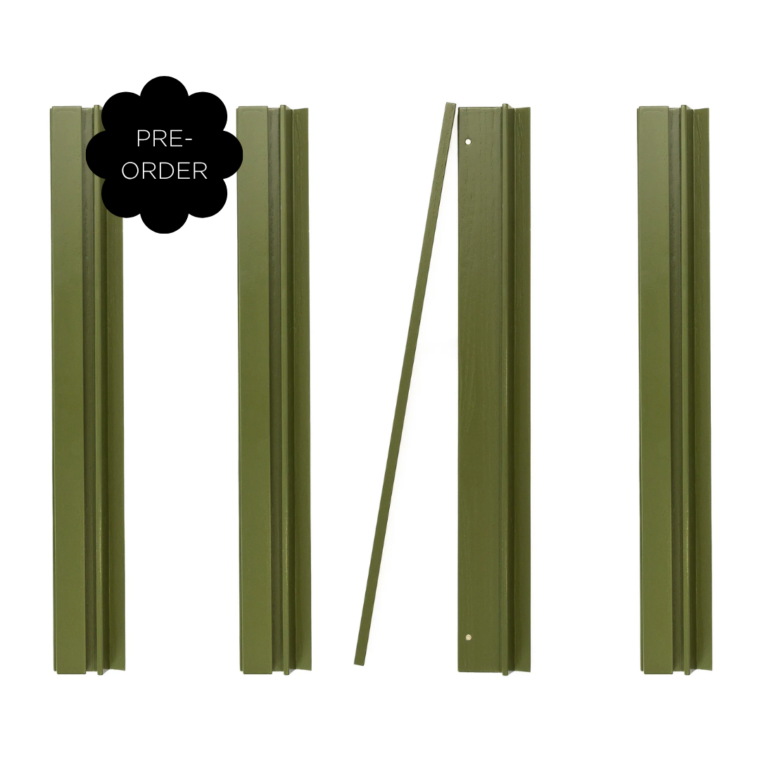 PRE-ORDER Olive Wooden Mahjong Rack & Pusher Set of 4 (Copia) (Copia)