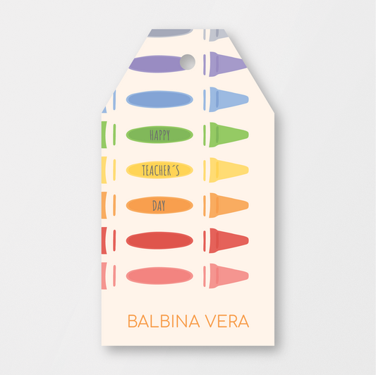 Pastel Crayon Set Tag