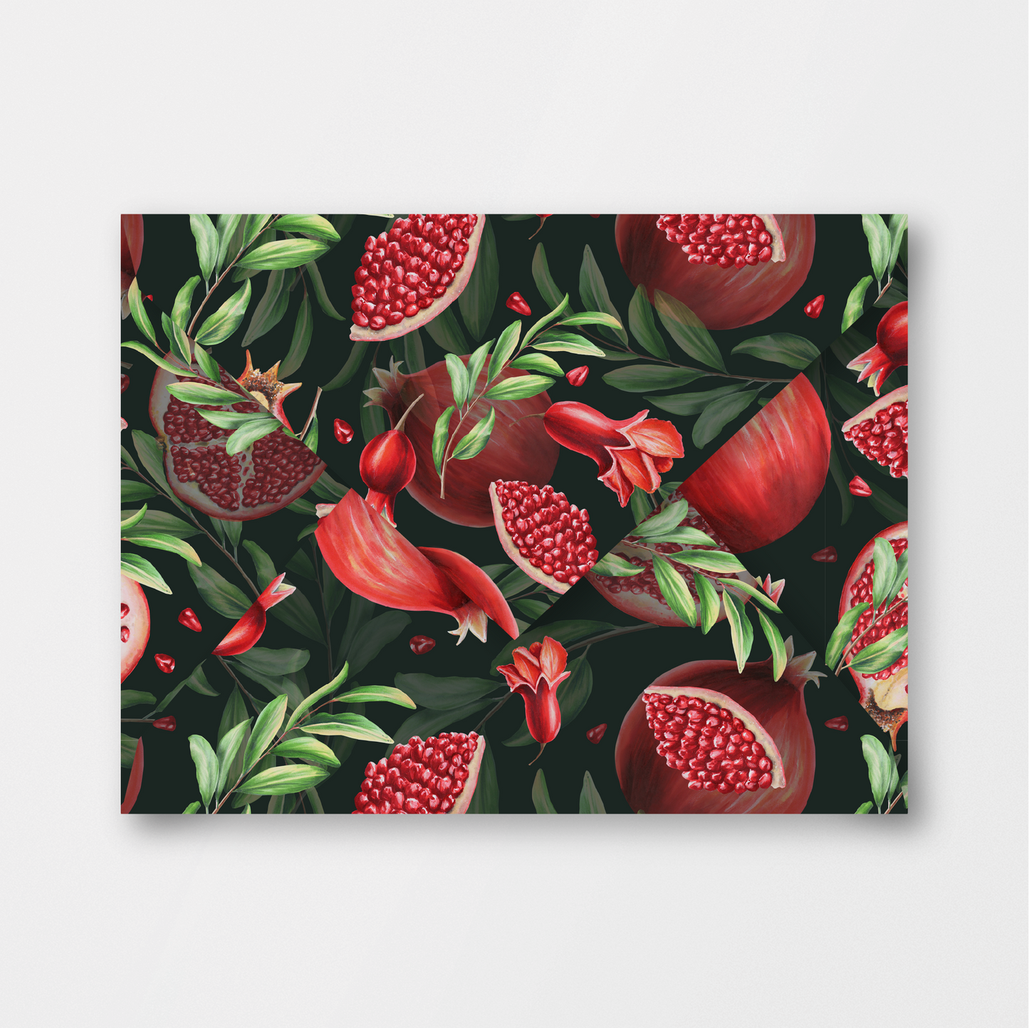 Personalized Pomegranate Red Stationery Box