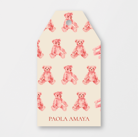 Pink Bears Tag