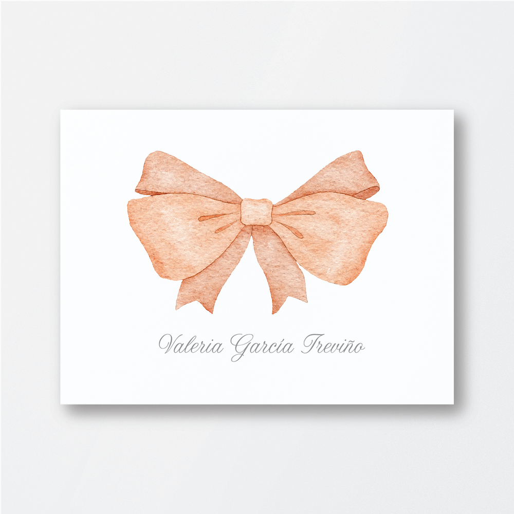 Pink Watercolor Bow