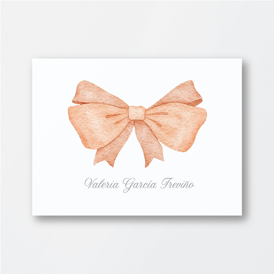 Pink Watercolor Bow