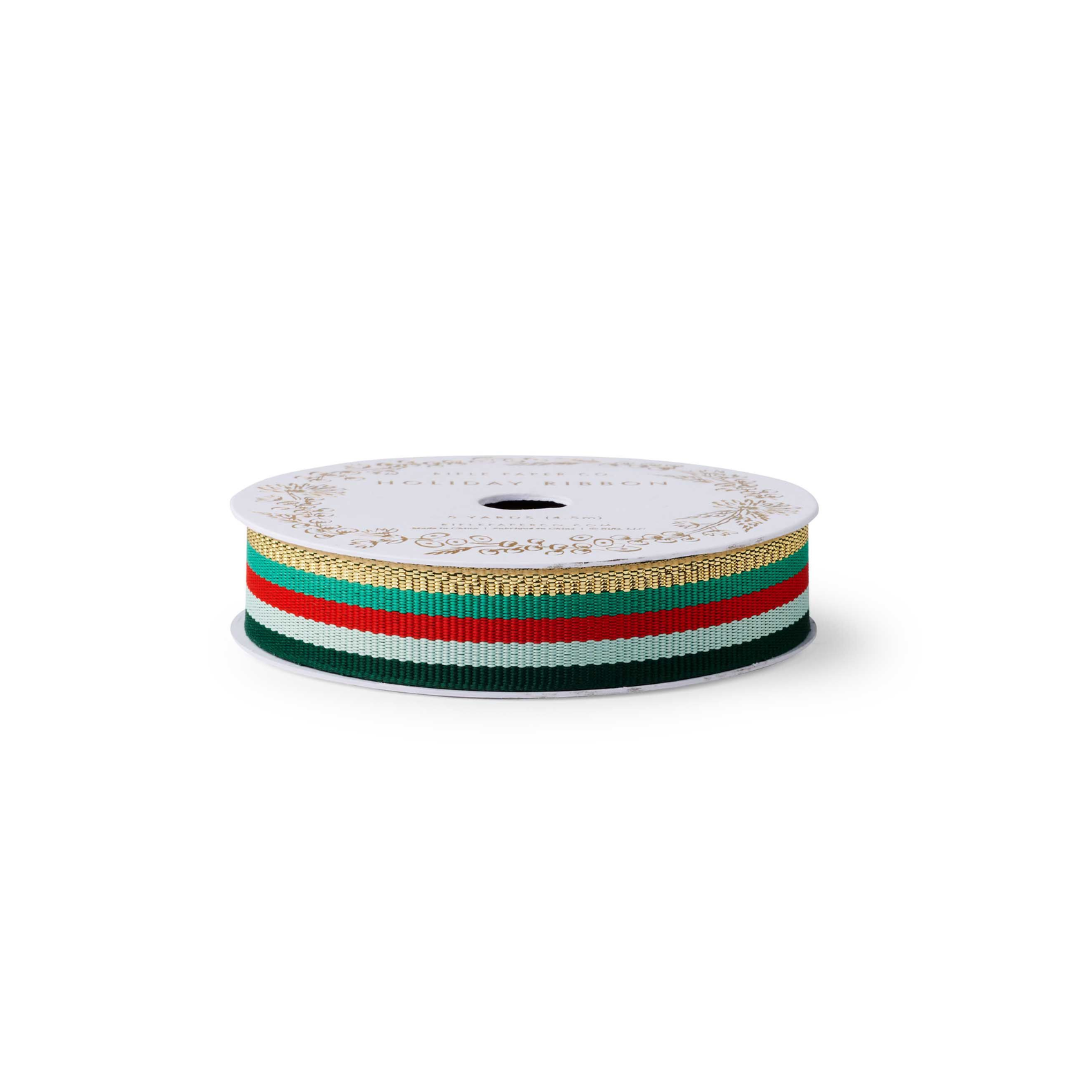 Holiday Stripe Grossgrain Ribbon