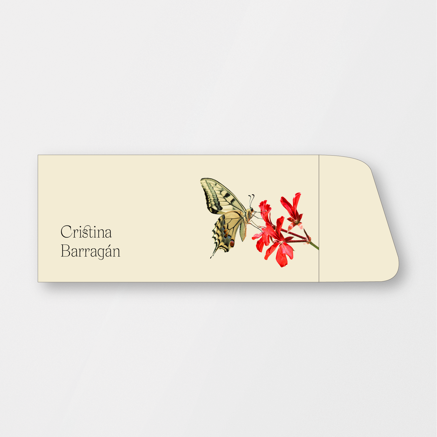 Red Blossom Butterfly Money Holder