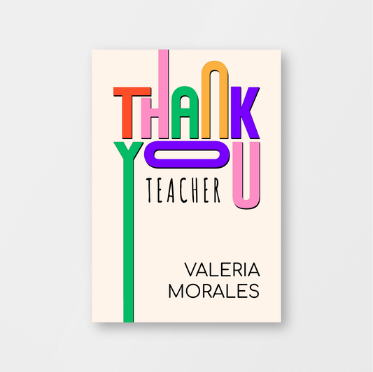 Retro Thank You Teacher