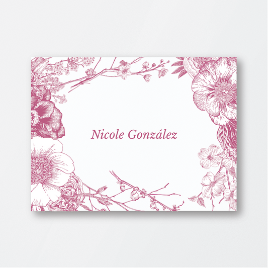 Rose Spring Flowers Card