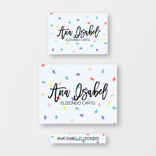 Rainbow Confetti Stickers