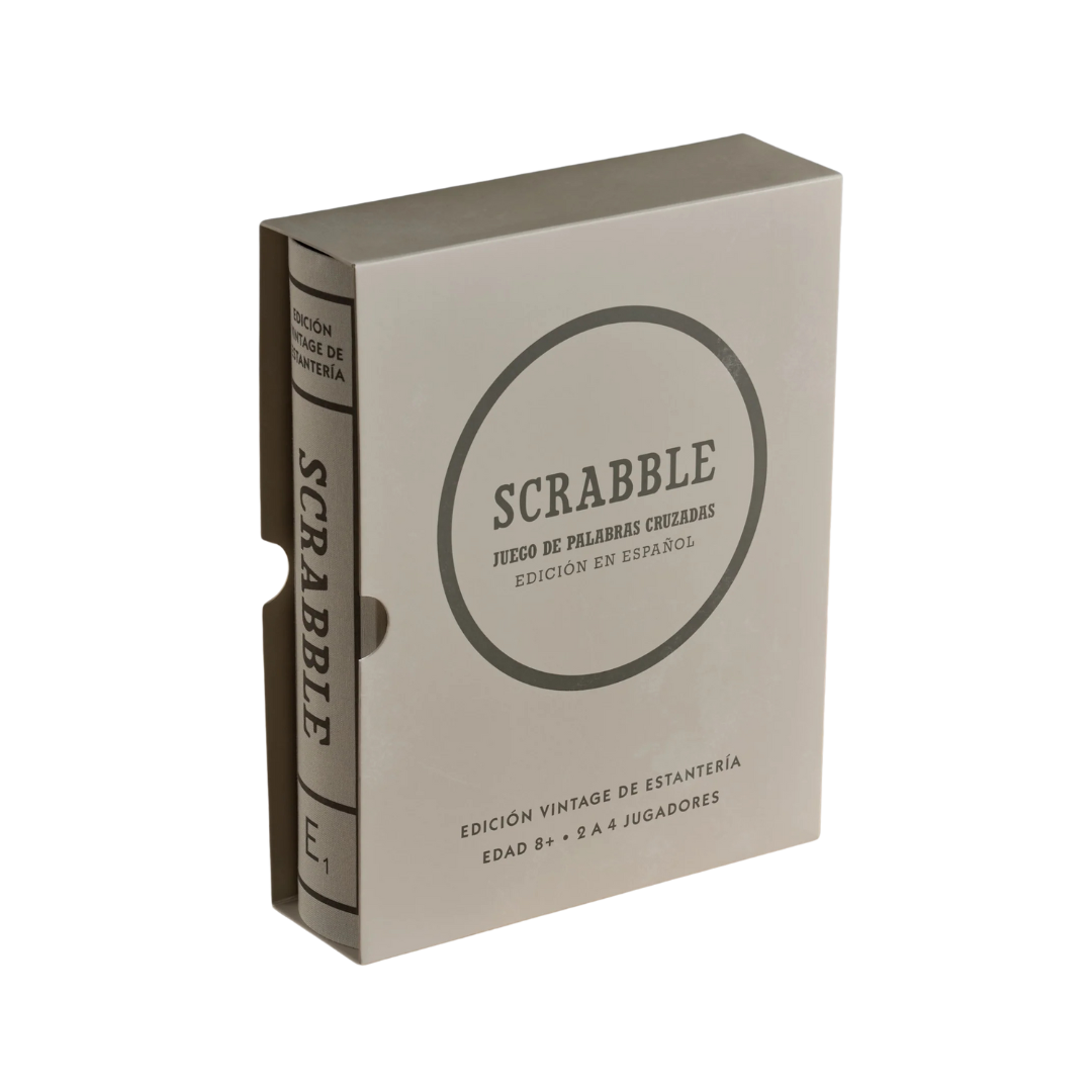 Scrabble Spanish Vintage Bookshelf