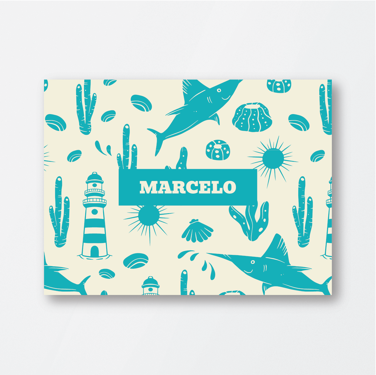 Duotone Sea Pattern Card