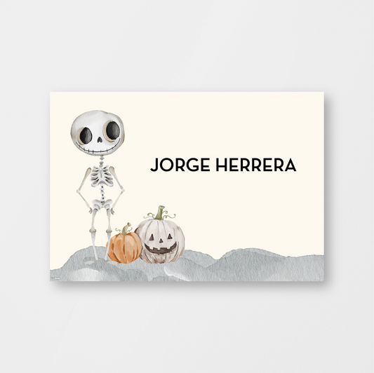 Skeleton & Pumpkins