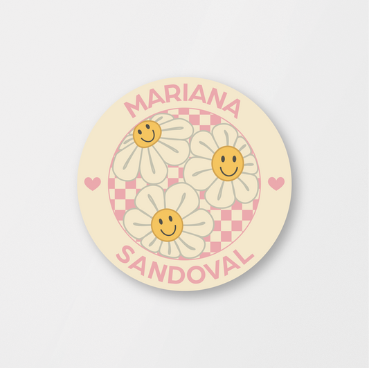 Smiley Daisies Stickers