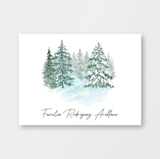 Snowy Forest Card