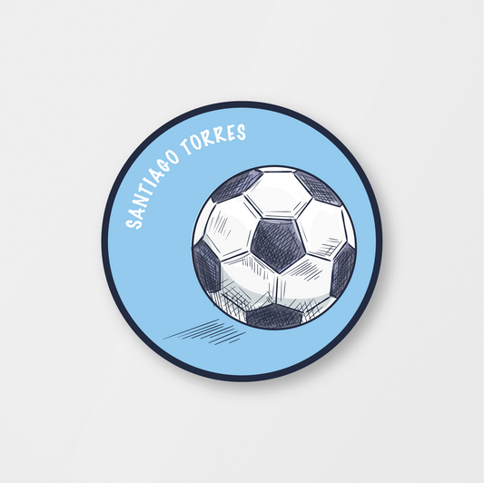 Soccer Blue Stickers