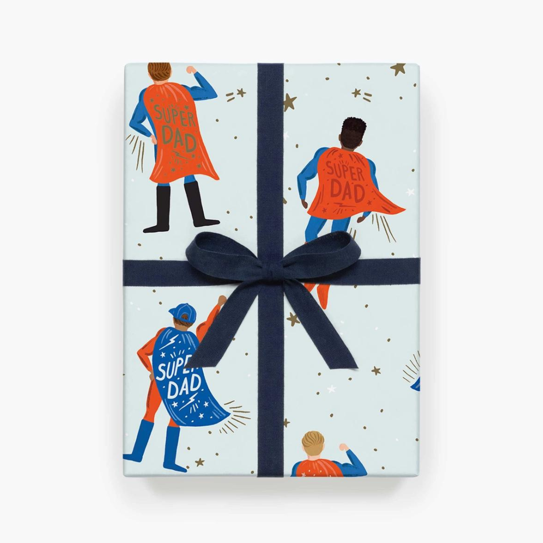 Roll of 3 Super Dad Wrapping Sheets