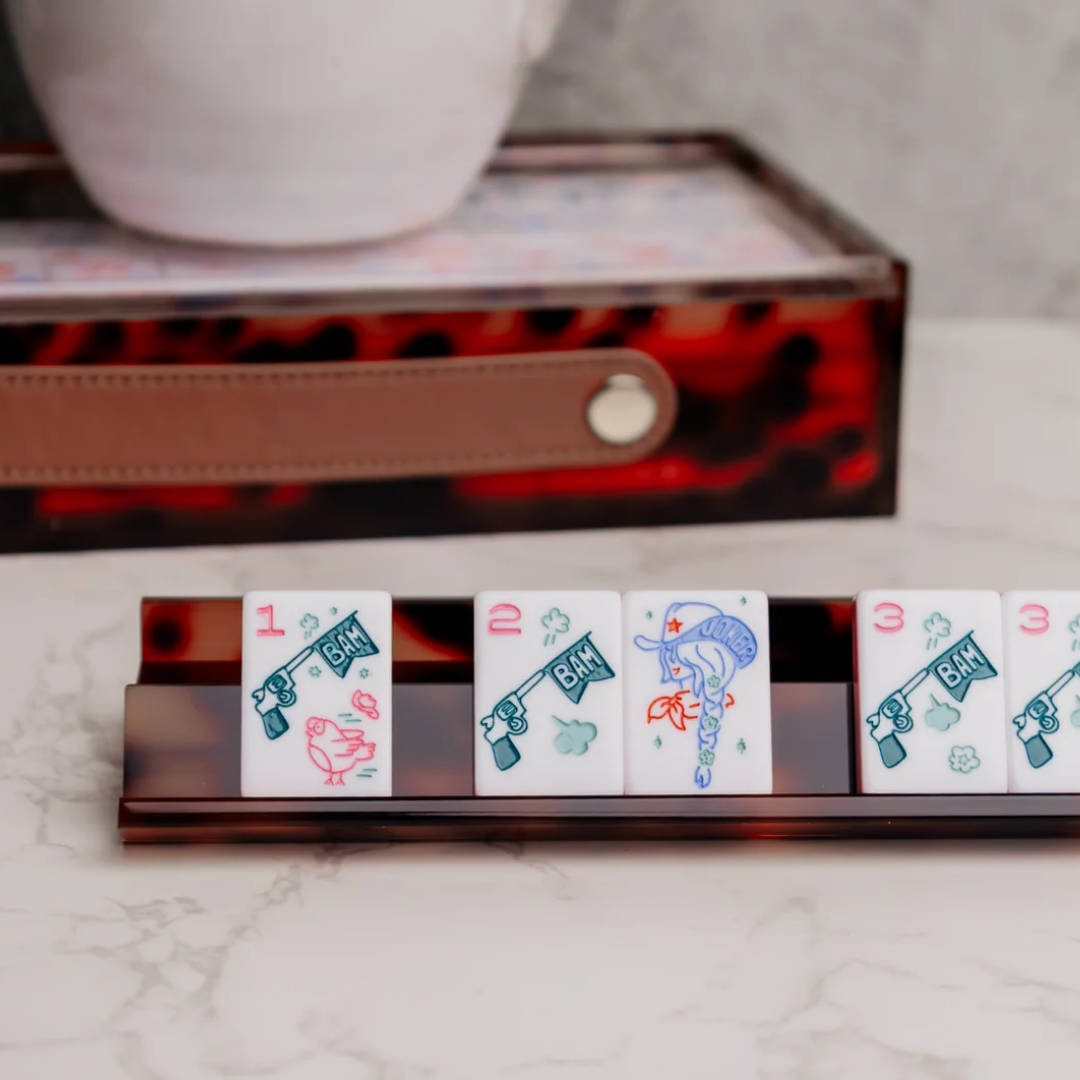 PRE-ORDER Dark Tortoise Classic Acrylic Racks - Miss Mahjong