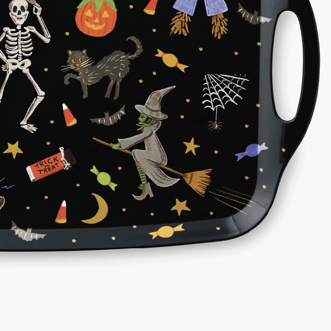 Halloween Parade Melamine Serving Platter with handles