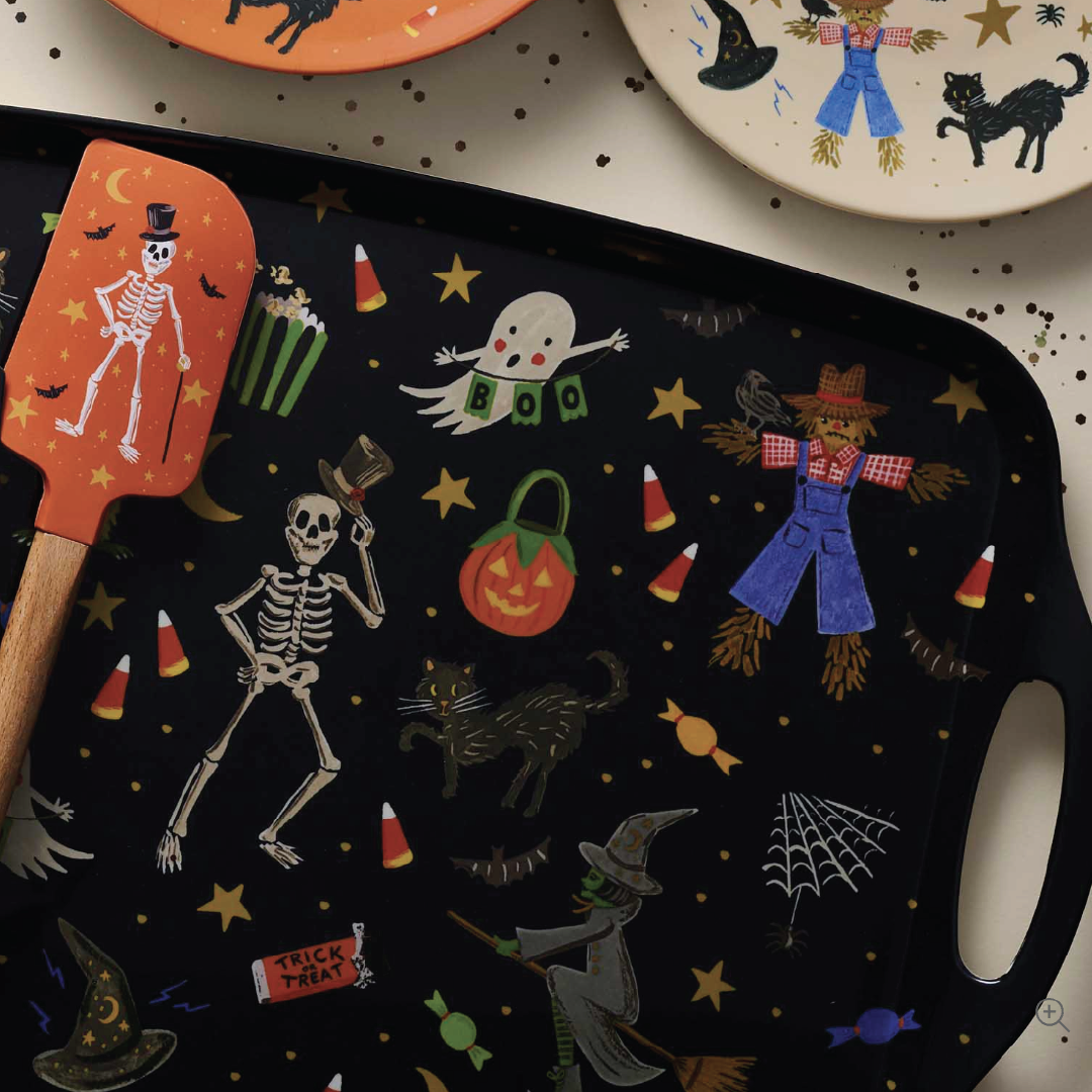 Halloween Parade Melamine Serving Platter with handles