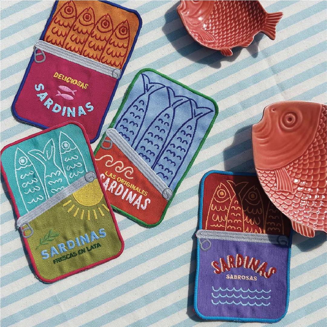 Set de 4 cocteleras de sardinas