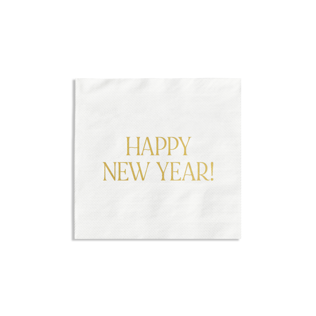 HAPPY NEW YEAR COCKTAIL NAPKIN