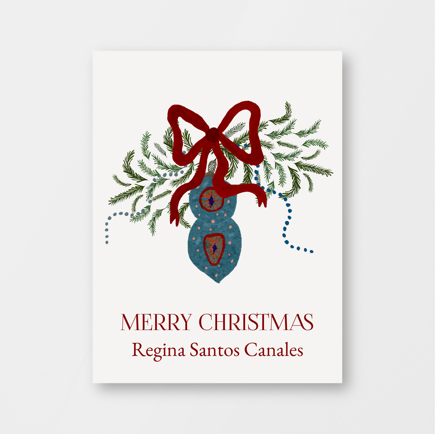 Velvet Ornament Card