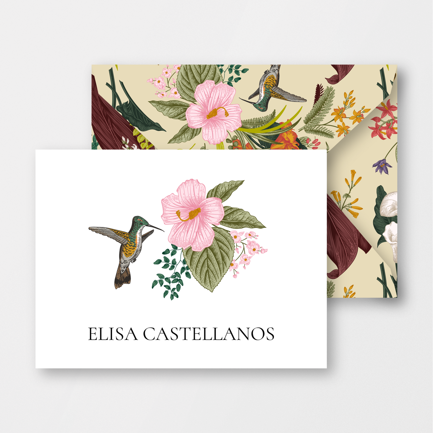 Vintage Botanical Card & Envelope