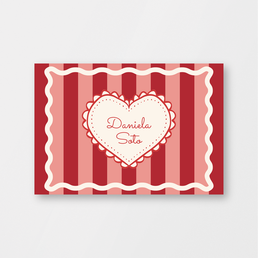 Warm Stripes Heart