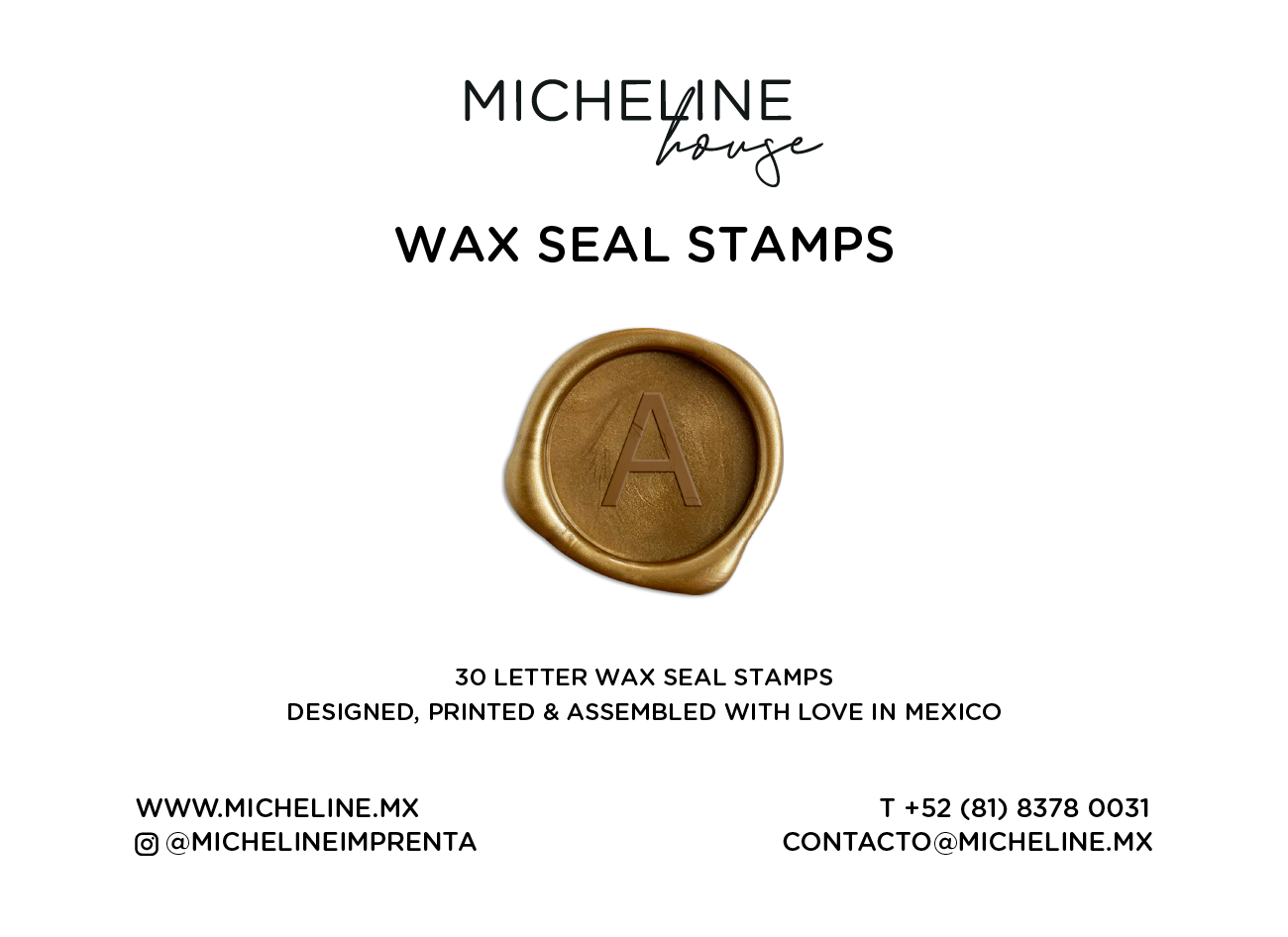 Wax seal stamps Initials