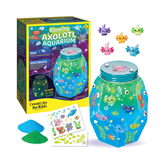 Glowing Axolotl Aquarium